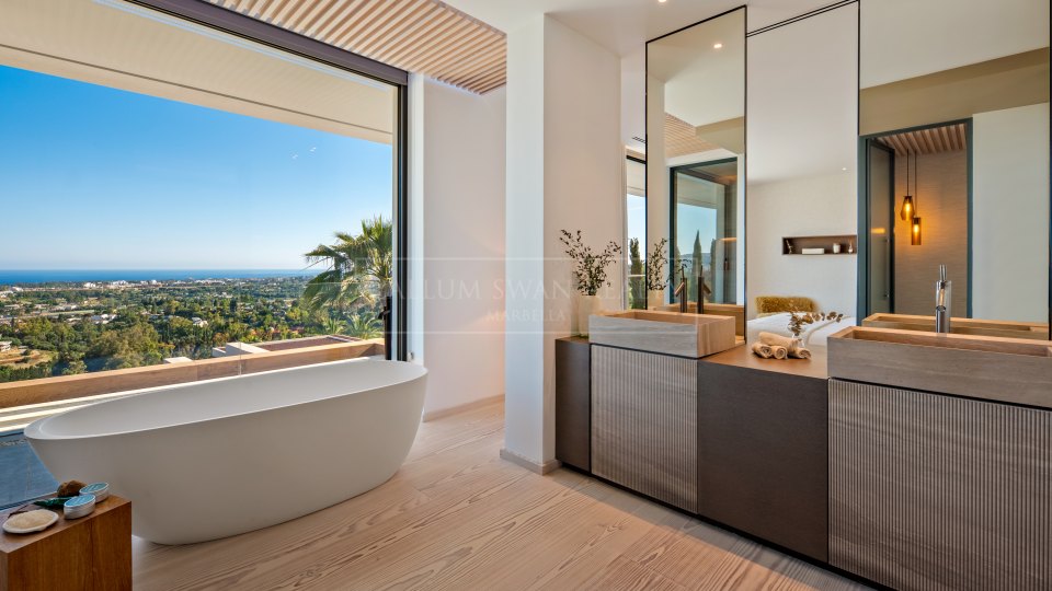 Benahavis, Villa contemporánea con vistas al mar en La Quinta, Benahavís