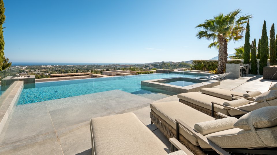 Benahavis, Villa contemporánea con vistas al mar en La Quinta, Benahavís
