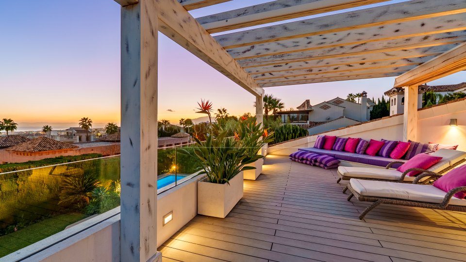 Marbella Golden Mile, Mediterranean Four-Bedroom Villa for Sale in Sierra Blanca, Marbella
