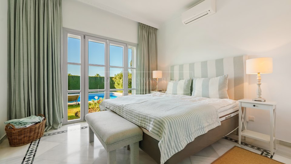 Marbella Golden Mile, Mediterranean Four-Bedroom Villa for Sale in Sierra Blanca, Marbella