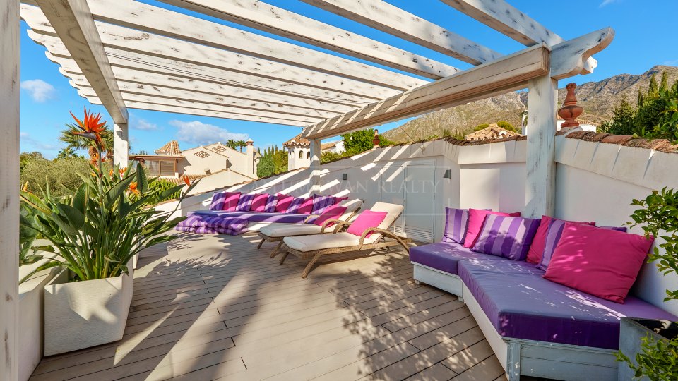 Marbella Golden Mile, Mediterranean Four-Bedroom Villa for Sale in Sierra Blanca, Marbella