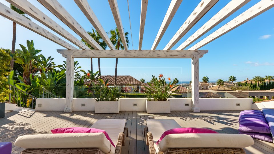 Marbella Golden Mile, Mediterranean Four-Bedroom Villa for Sale in Sierra Blanca, Marbella