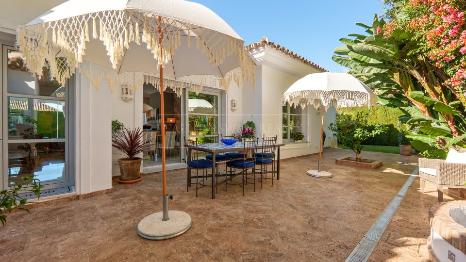 Marbella Golden Mile, Mediterranean Four-Bedroom Villa for Sale in Sierra Blanca, Marbella