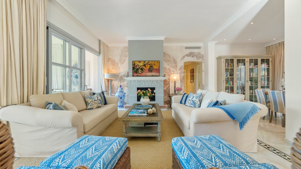Marbella Golden Mile, Mediterranean Four-Bedroom Villa for Sale in Sierra Blanca, Marbella