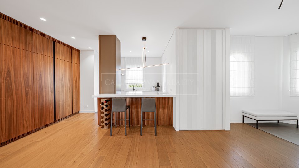 Estepona, Appartement de trois chambres en première ligne de plage à vendre dans Las Dunas Park, Estepona