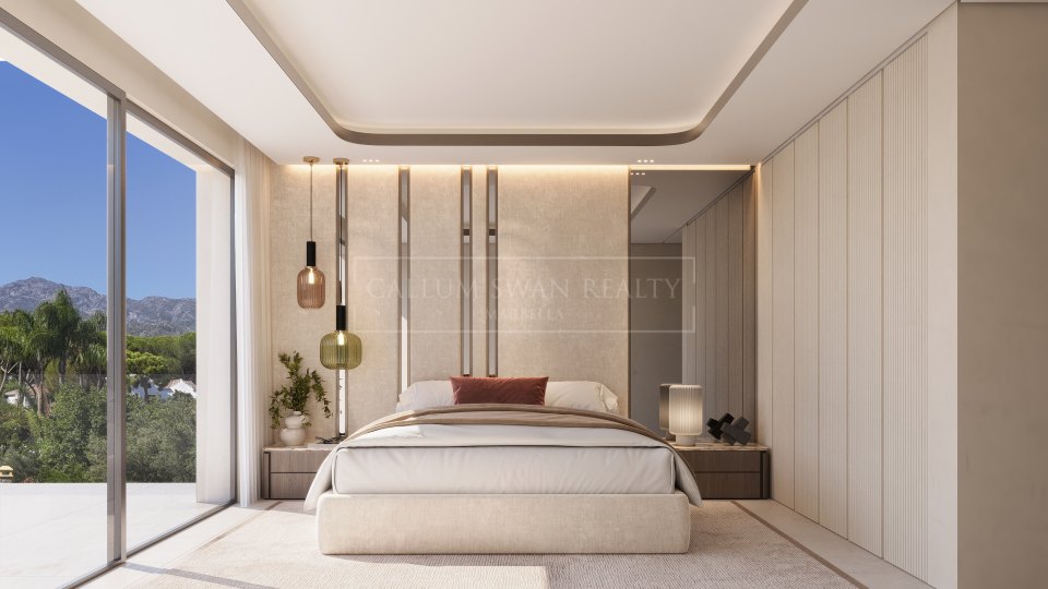 Marbella Golden Mile, Parcela con Proyecto de Villa en Venta en La Carolina, Milla de Oro de Marbella