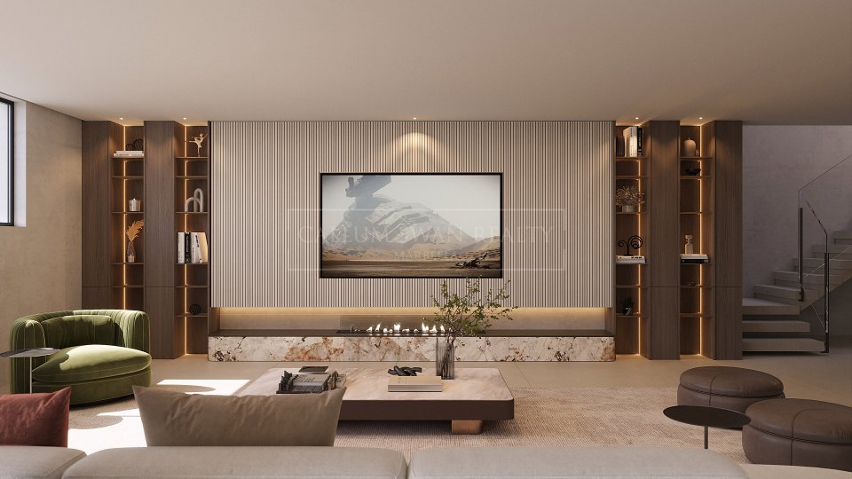 Marbella Golden Mile, Parcela con Proyecto de Villa en Venta en La Carolina, Milla de Oro de Marbella