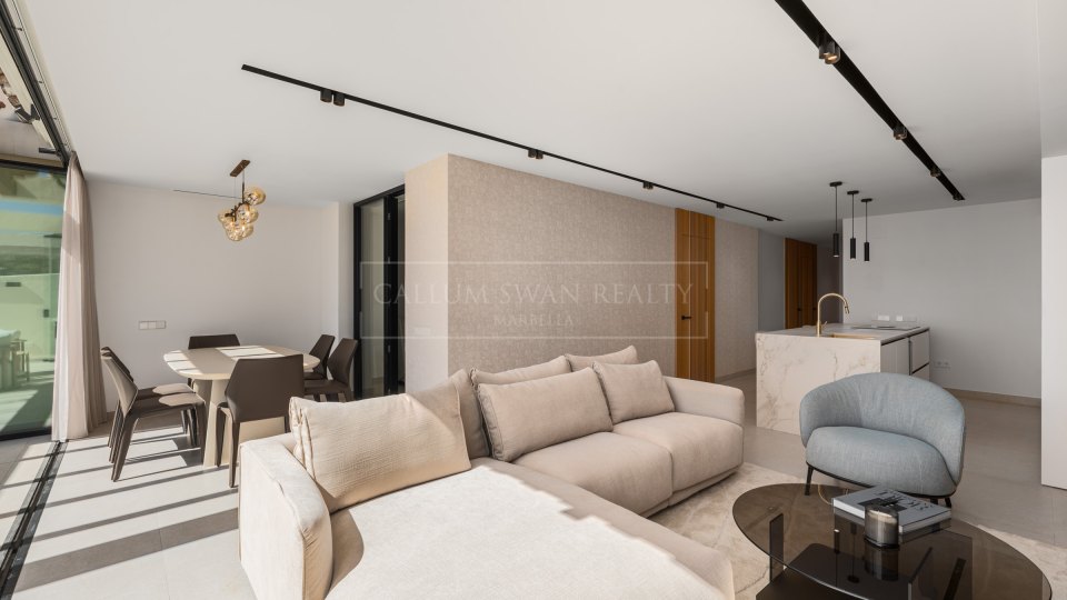Nueva Andalucia, Appartement Rénové de Trois Chambres avec Vue Panoramique à Vendre à Palacetes Los Belvederes, Nueva Andalucía