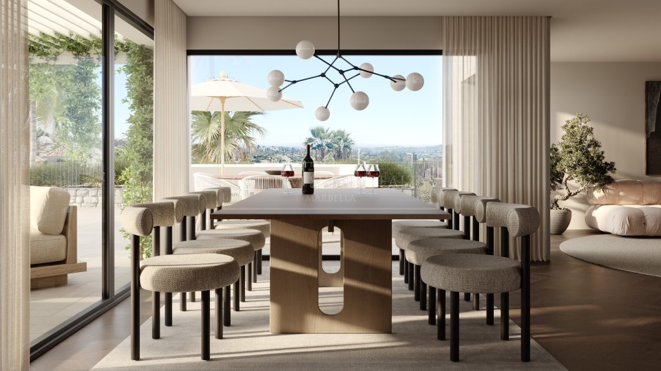 Nueva Andalucia, Newly Built Five-Bedroom Villa with Sea Views in Los Naranjos, Nueva Andalucía