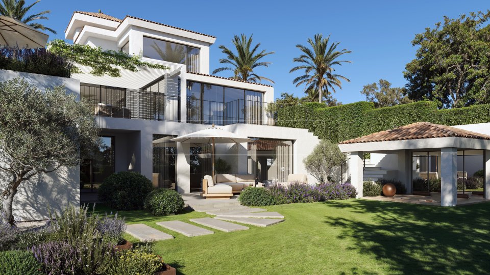 Nueva Andalucia, Newly Built Five-Bedroom Villa with Sea Views in Los Naranjos, Nueva Andalucía