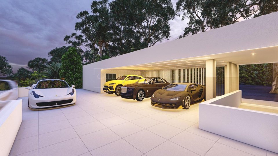 Benahavis, Terrain orienté sud avec projet de villa approuvé à El Madroñal