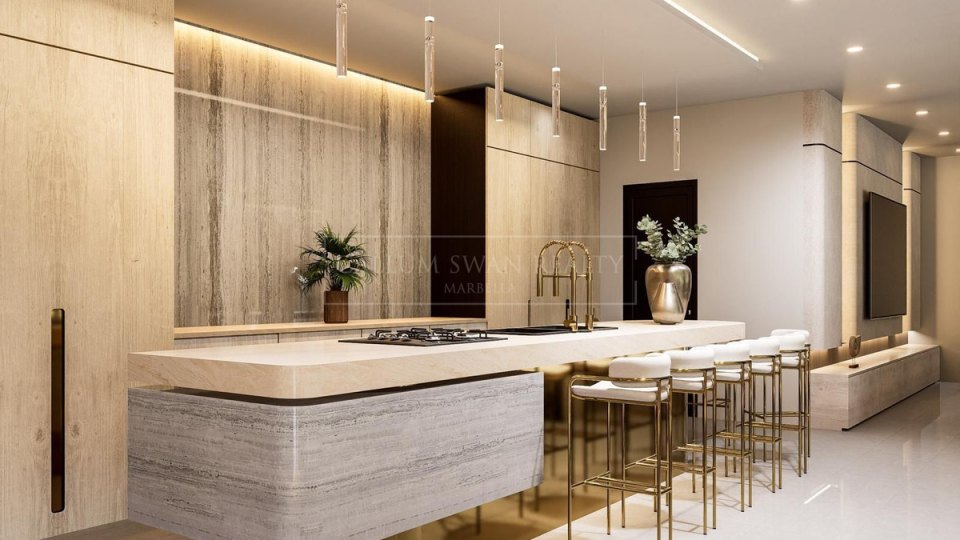 Benahavis, Terrain orienté sud avec projet de villa approuvé à El Madroñal