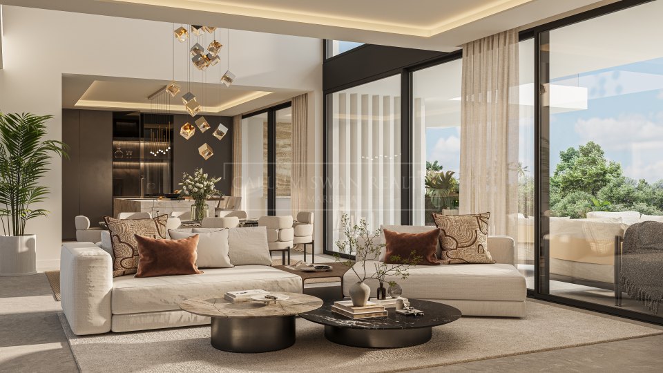 San Pedro de Alcantara, Villa de cinco habitaciones recién construida junto a la playa en Cortijo Blanco, San Pedro de Alcántara