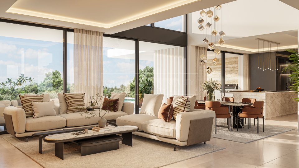 San Pedro de Alcantara, Newly Built Five-Bedroom Villa Near the Beach in Cortijo Blanco, San Pedro de Alcántara