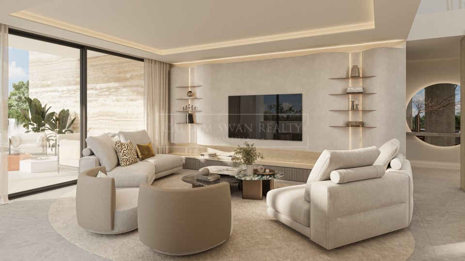 San Pedro de Alcantara, Villa de cuatro dormitorios diseñada por arquitecto a pocos pasos de la playa en Cortijo Blanco, San Pedro de Alcántara
