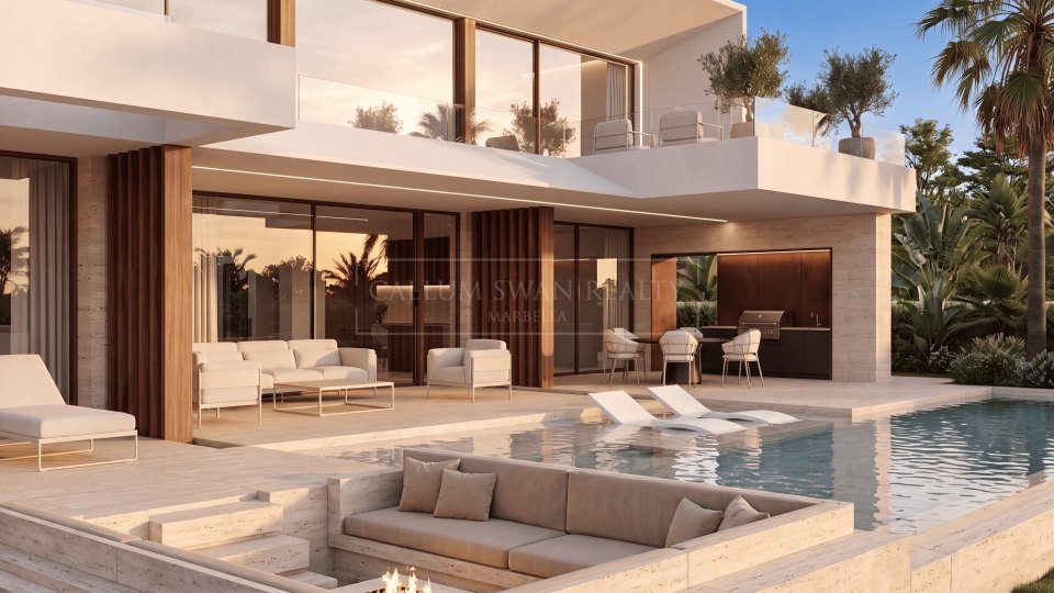 San Pedro de Alcantara, Villa quatre chambres conçue par un architecte à quelques pas de la plage à Cortijo Blanco, San Pedro de Alcántara