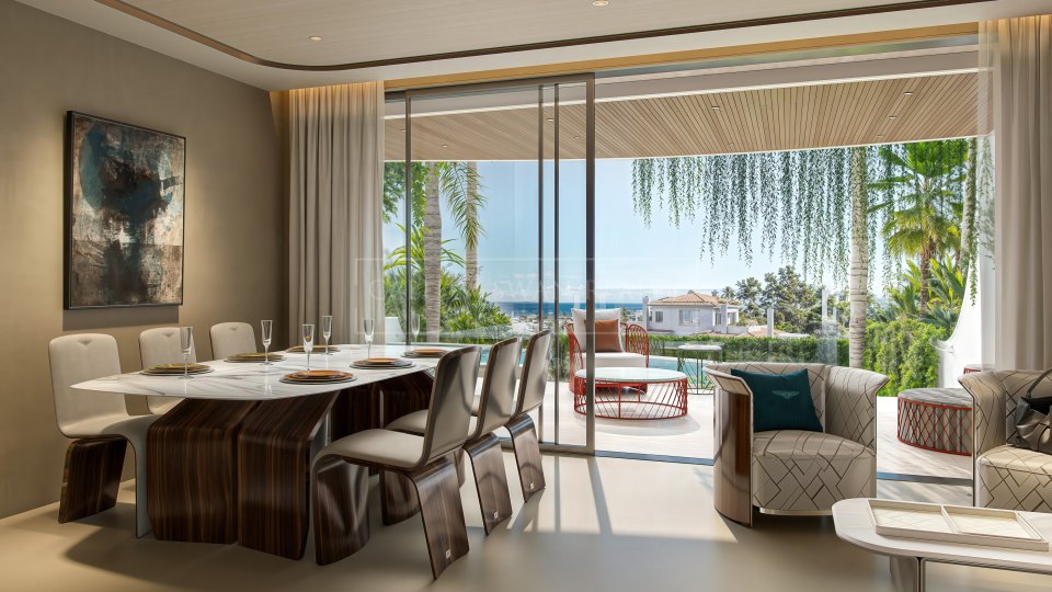 Marbella Golden Mile, Penthouse Skyline de trois chambres avec piscine privée sur le Golden Mile de Marbella