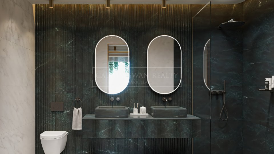 Marbella Golden Mile, Penthouse Skyline de trois chambres avec piscine privée sur le Golden Mile de Marbella