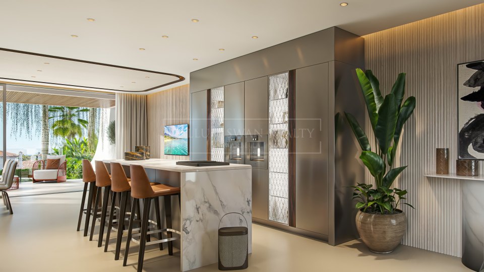 Marbella Golden Mile, Penthouse Skyline de trois chambres avec piscine privée sur le Golden Mile de Marbella