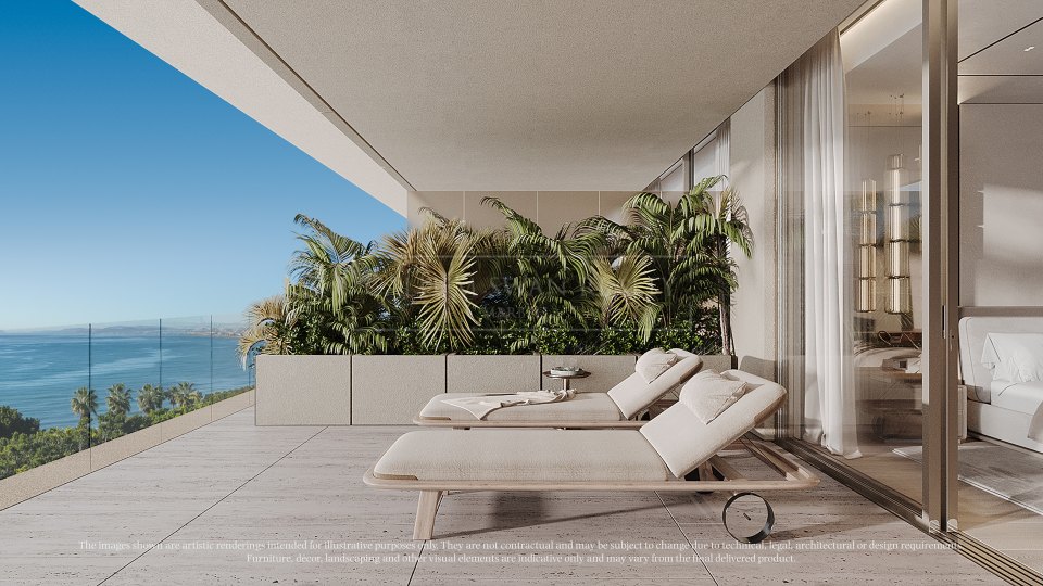 Estepona, Three-Bedroom Beachfront Duplex Penthouse in Estepona