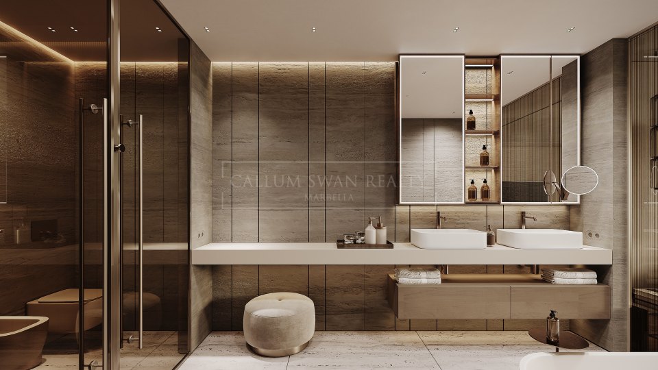 Estepona, Penthouse duplex en bord de mer avec trois chambres à Estepona