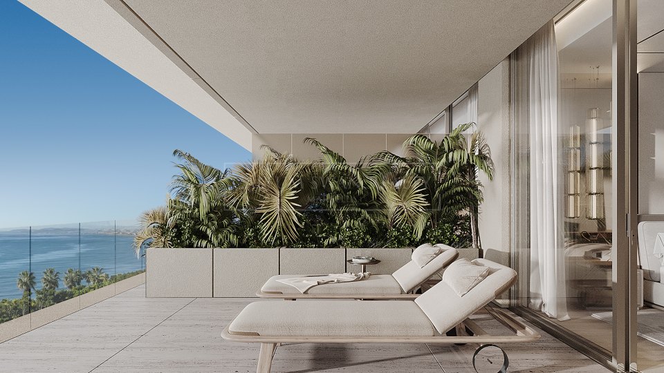 Estepona, Penthouse duplex en bord de mer avec trois chambres à Estepona