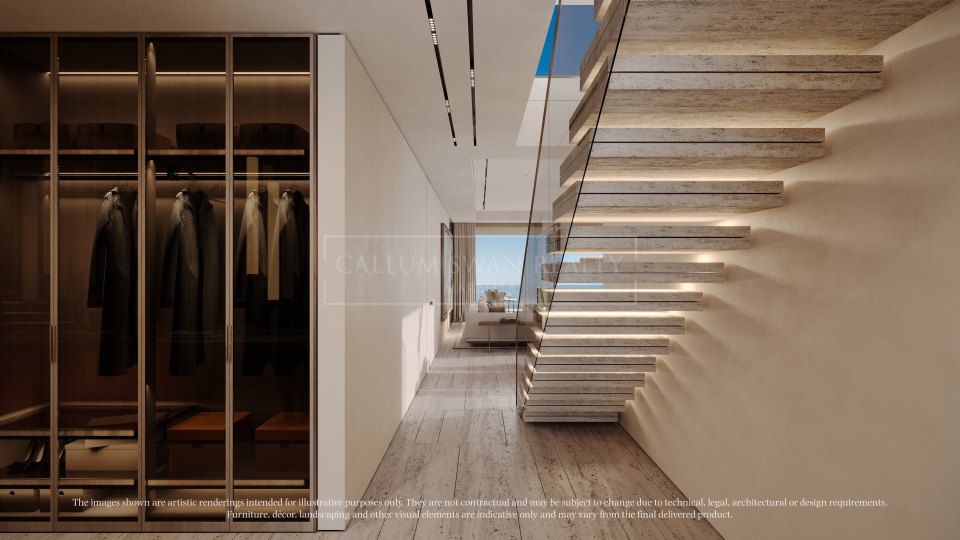 Estepona, Three-Bedroom Beachfront Duplex Penthouse in Estepona