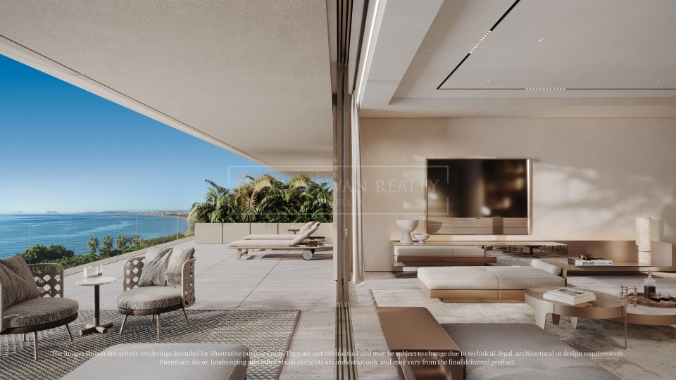 Estepona, Three-Bedroom Beachfront Duplex Penthouse in Estepona