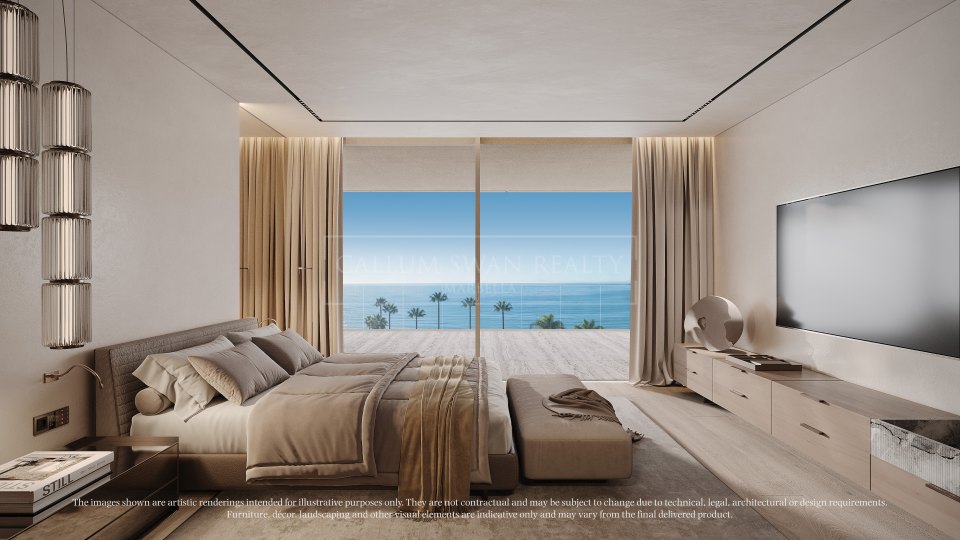 Estepona, Three-Bedroom Beachfront Duplex Penthouse in Estepona