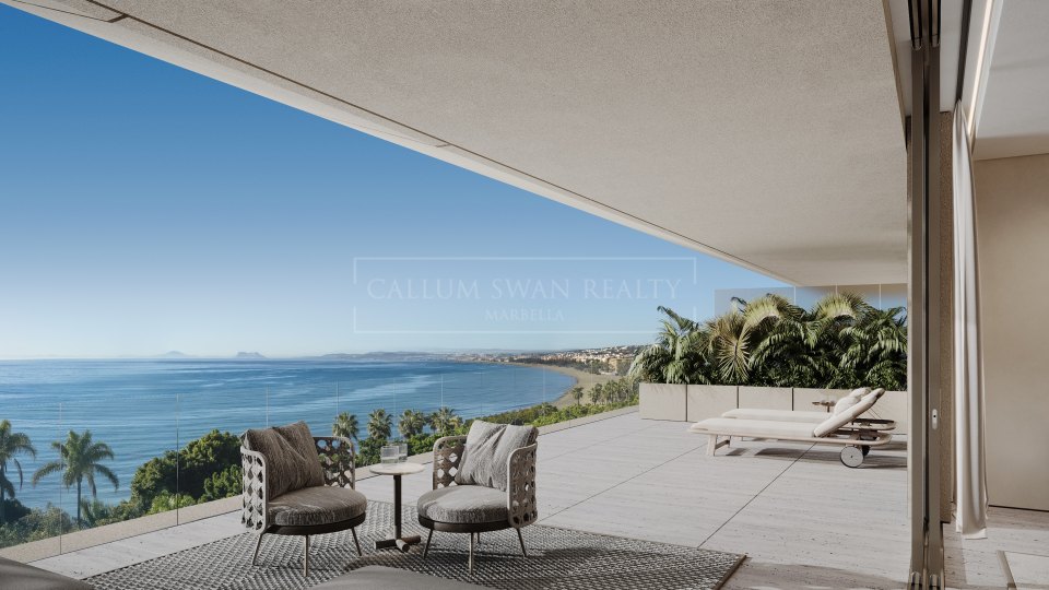 Estepona, Penthouse duplex en bord de mer avec trois chambres à Estepona