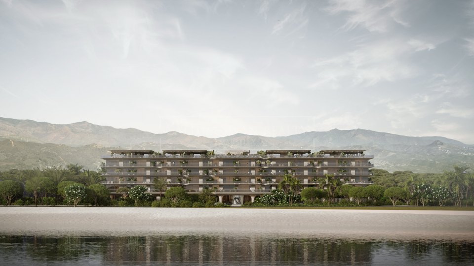 Estepona, Appartement d'angle en bord de mer avec quatre chambres à Estepona