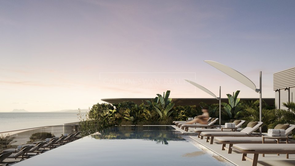 Estepona, Appartement d'angle en bord de mer avec quatre chambres à Estepona