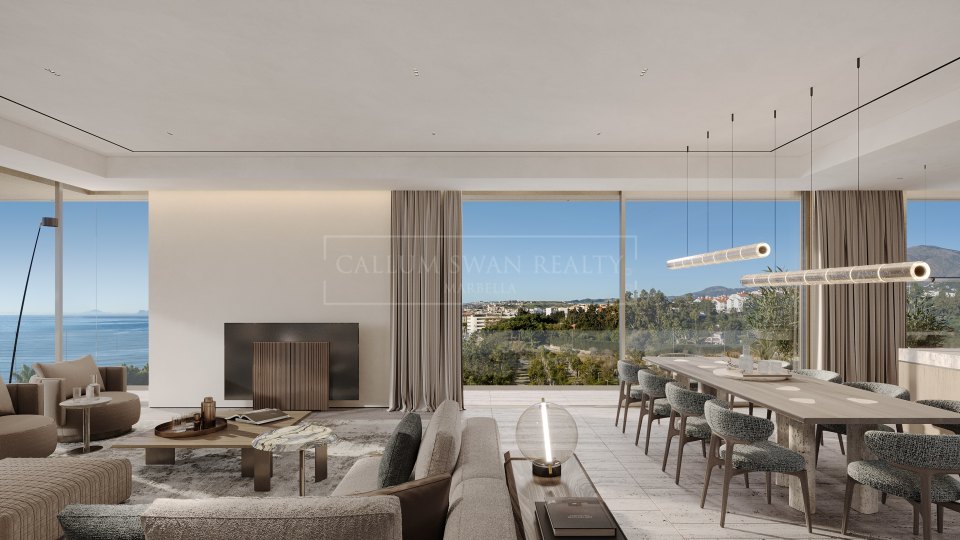 Estepona, Appartement d'angle en bord de mer avec quatre chambres à Estepona