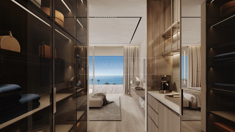 Estepona, Appartement d'angle en bord de mer avec quatre chambres à Estepona