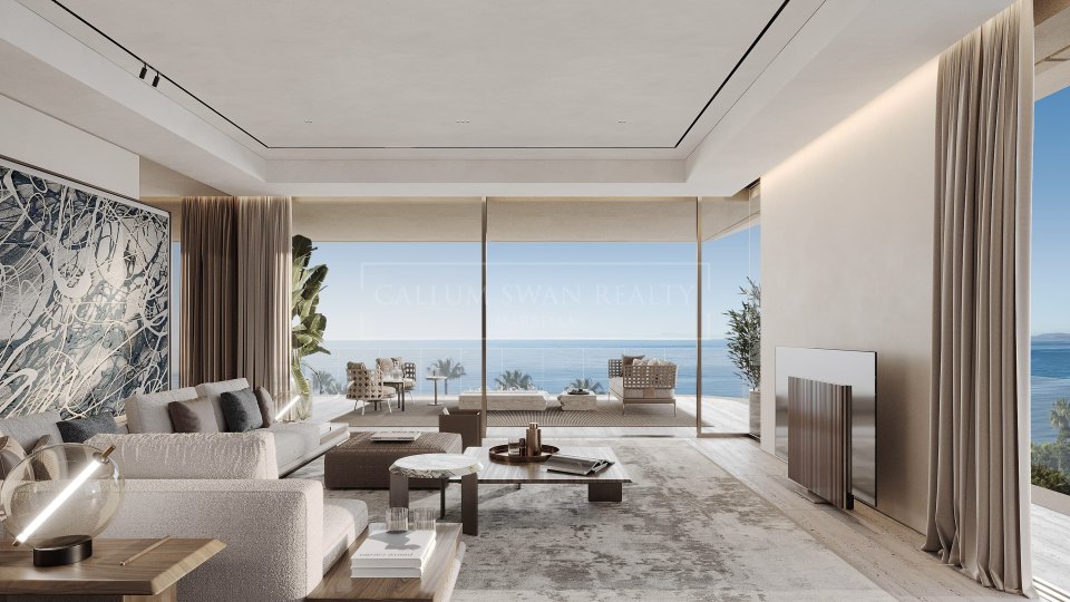 Estepona, Appartement d'angle en bord de mer avec quatre chambres à Estepona