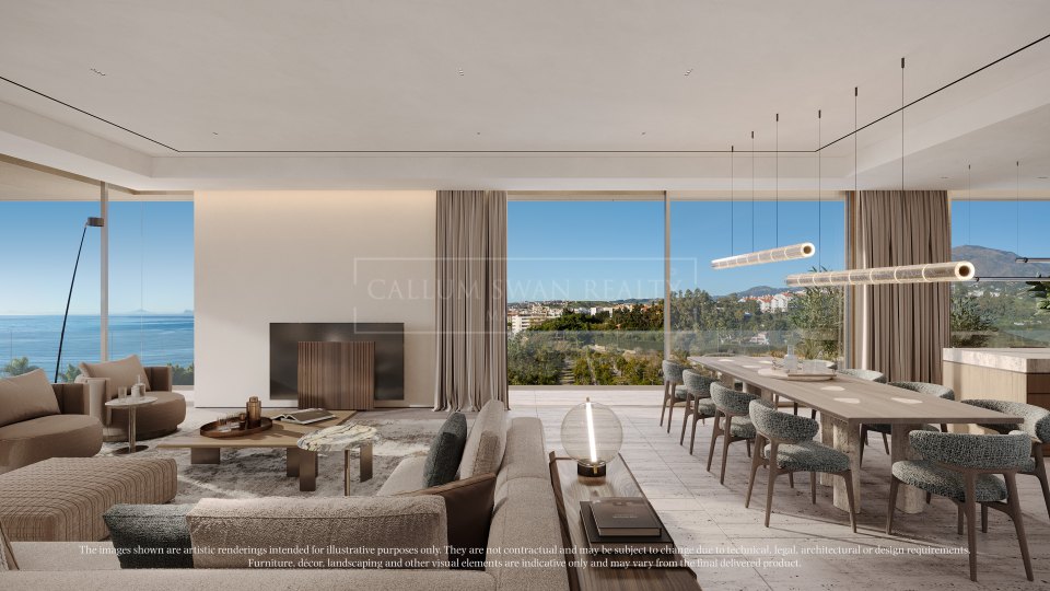 Estepona, Four-Bedroom Beachfront Corner Apartment in Estepona