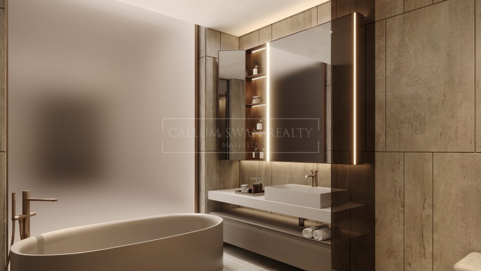 Estepona, Appartement d'angle en bord de mer avec quatre chambres à Estepona