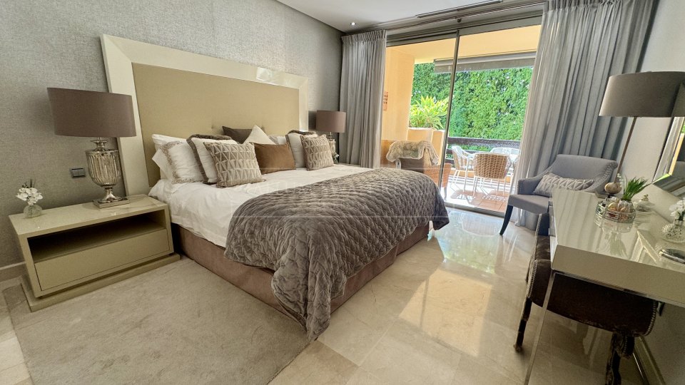 Marbella Golden Mile, Appartement de trois chambres à louer dans le Mansion Club, Golden Mile de Marbella