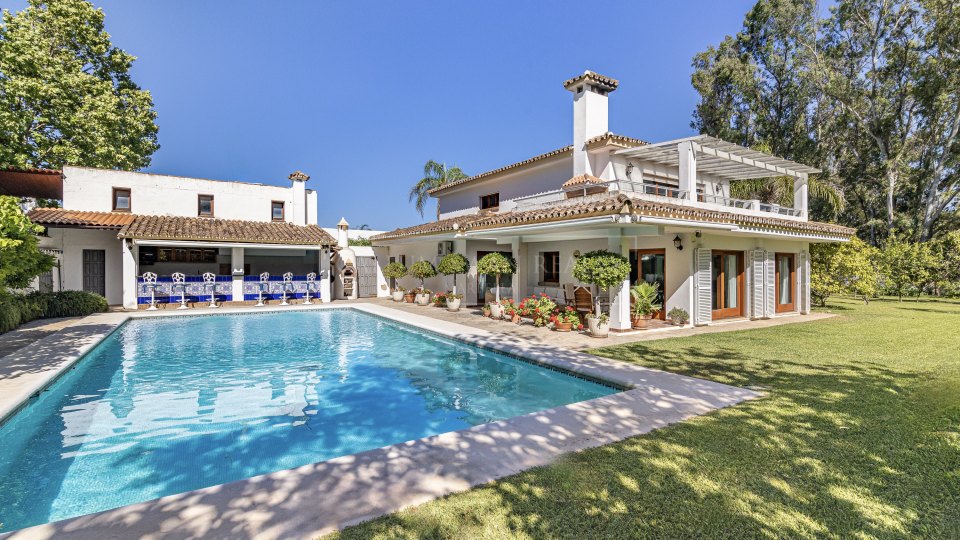 Estepona, Beachside Five-Bedroom Villa for Sale in Cancelada, New Golden Mile