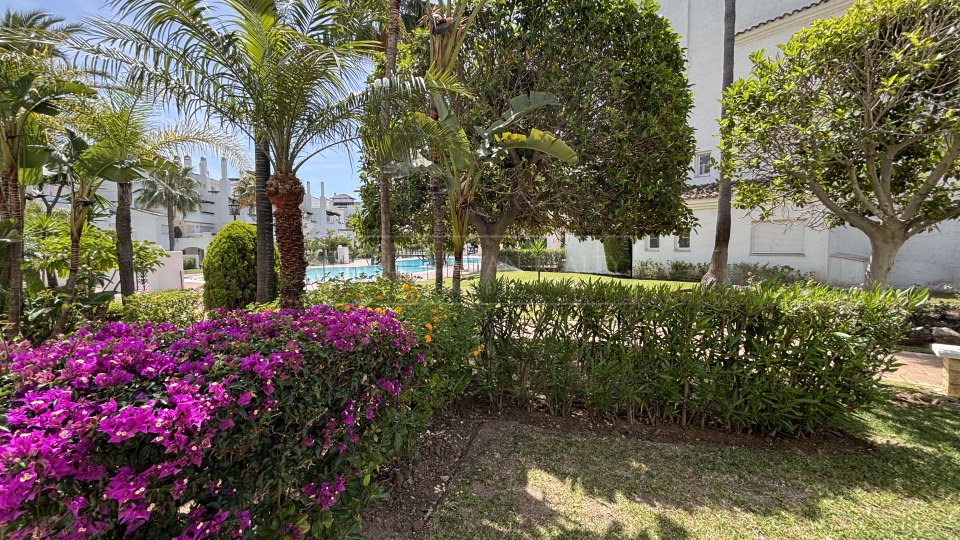 San Pedro de Alcantara, Appartement en rez-de-jardin en bord de mer à louer longue durée