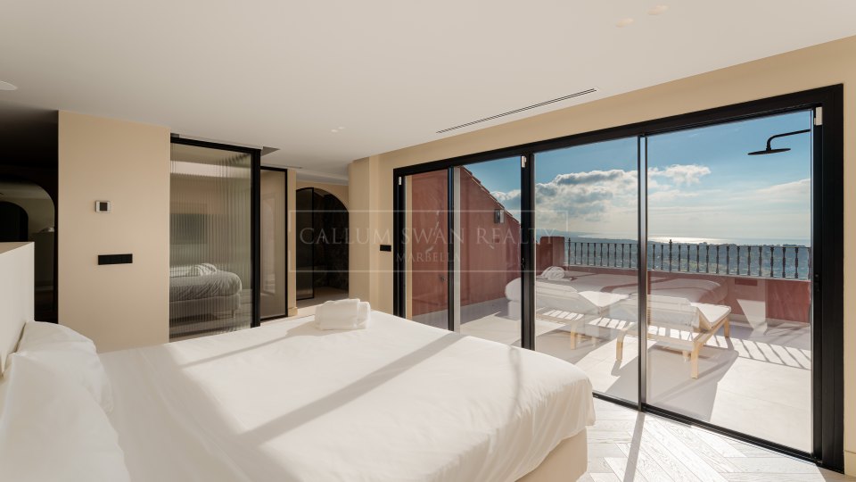 Benahavis, Penthouse duplex quatre pièces avec vue sur la mer à Monte Halcones, Benahavís