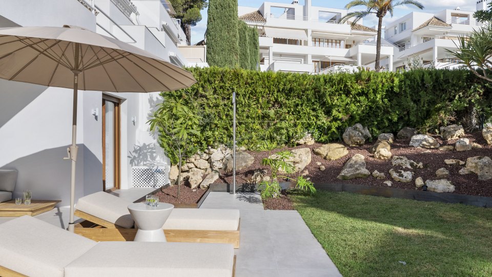 Nueva Andalucia, Four-Bedroom Duplex for Sale in Nueva Andalucia’s Golf Valley with Private Garden