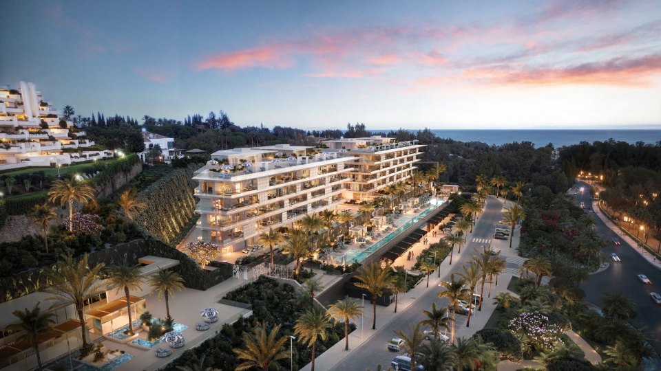 Marbella Golden Mile, Appartement de trois chambres à vendre dans un lotissement résidentiel exclusif, Marbella Golden Mile