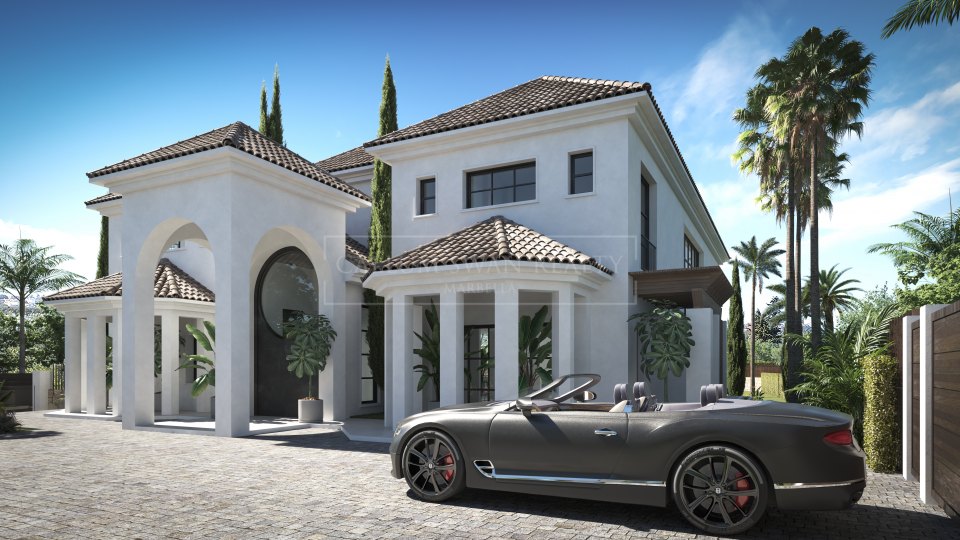 Nueva Andalucia, Luxury Six-Bedroom Villa Project for Sale in Nueva Andalucía, Marbella Golf Valley