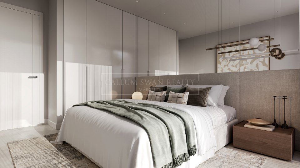 Estepona, Four-Bedroom Contemporary Penthouse for Sale with Rooftop Solarium on New Golden Mile