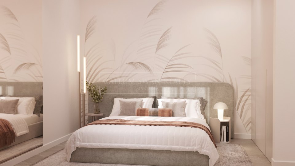 Estepona, Four-Bedroom Contemporary Penthouse for Sale with Rooftop Solarium on New Golden Mile