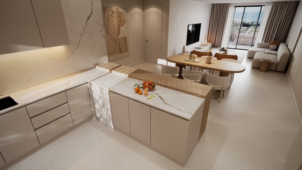 Estepona, Modern Two-Bedroom Ground Floor Apartment for Sale Near Estepona with Private Garden