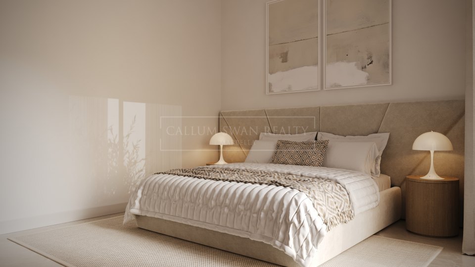 Estepona, Modern 3 Bedroom Ground Floor Apartment for Sale in New Golden Mile, Estepona