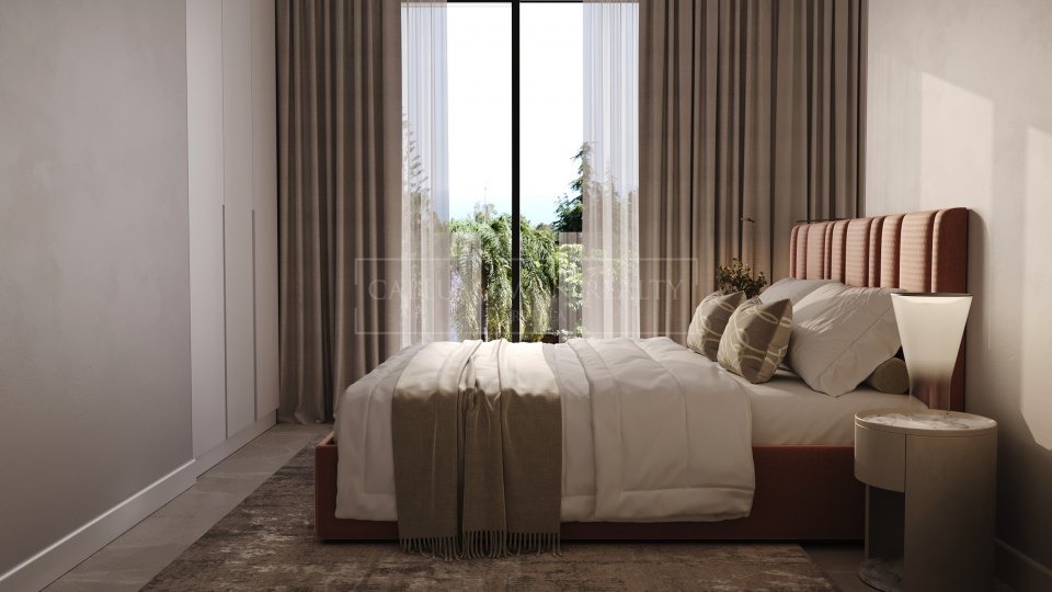 Estepona, Modern 3 Bedroom Ground Floor Apartment for Sale in New Golden Mile, Estepona