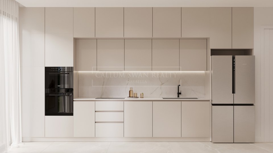 Estepona, Modern 3 Bedroom Ground Floor Apartment for Sale in New Golden Mile, Estepona